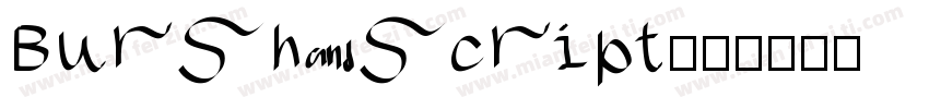 Bursh script字体转换